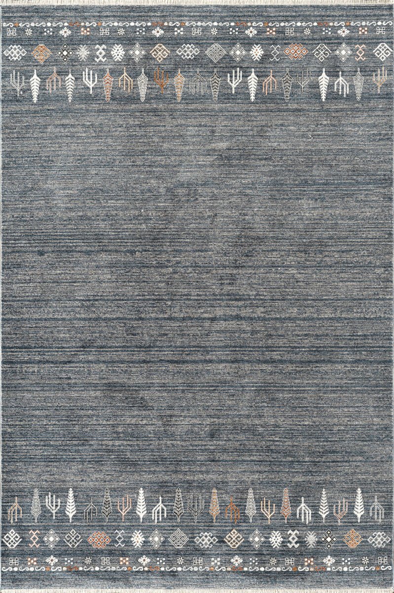 Royal Halı Armonika YT03C Gri Yumuşak Dokulu Modern Etnik Halı