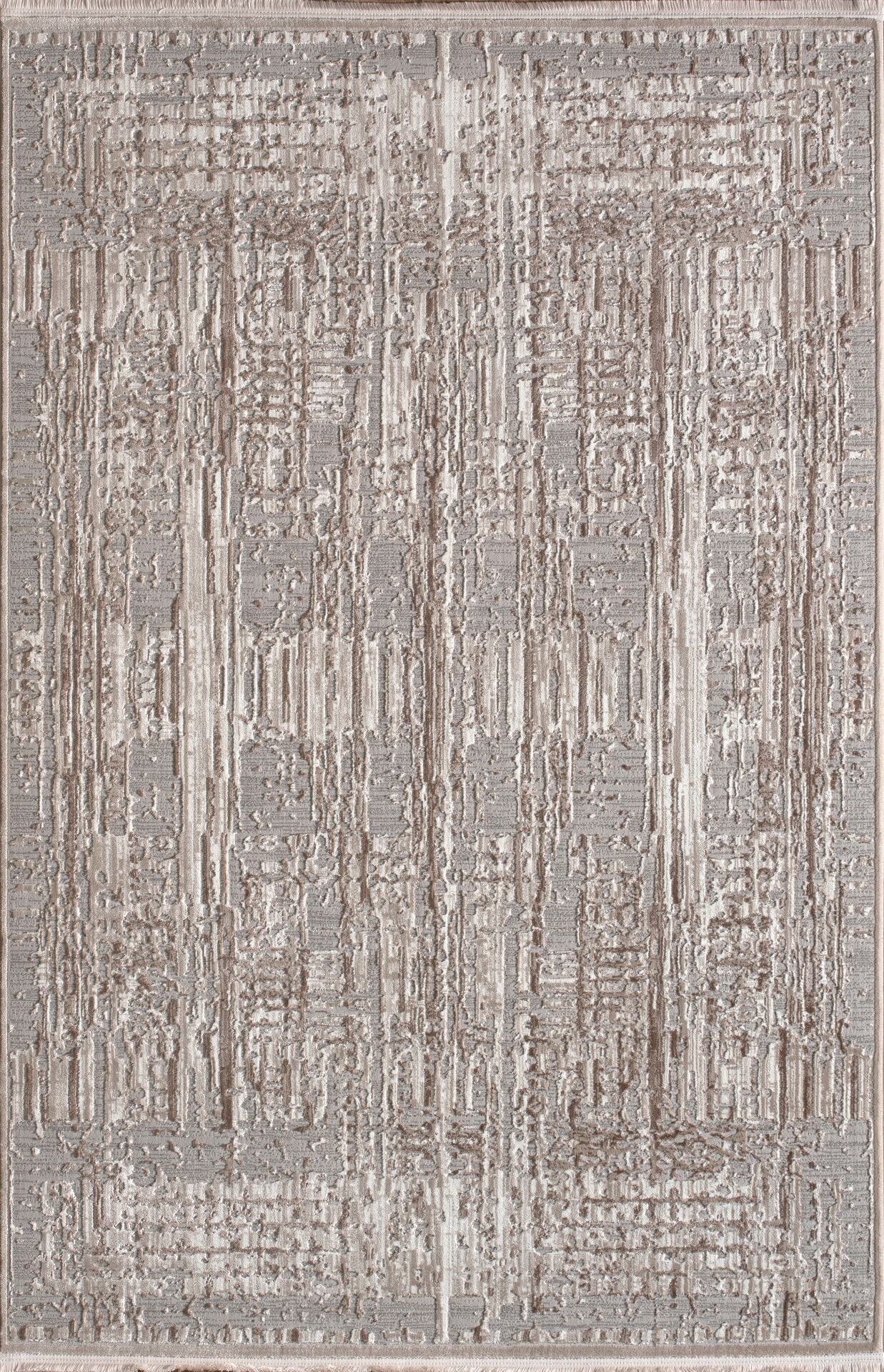 Artemis Halı Serena 03366A Bej Gri Polyester Modern Şık Yumuşak Dokulu Oturma Odası ve Salon Halısı