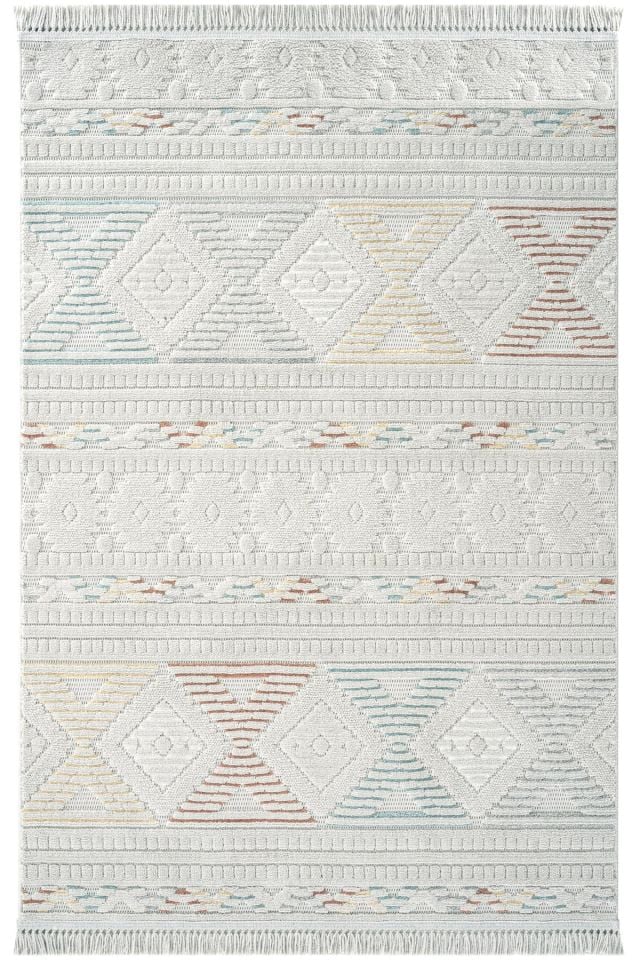 Seyran Halı Ruby 1551 Multi Gri Kolay Temizlenen Hav Toz Vermez Etnik Halı