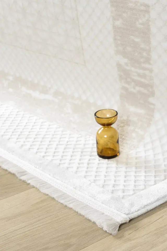 Seyran Halı Vista 5111 Bej Akrilik Çerçeveli Yüksek Kaliteli Yumuşak Dokulu Şık Halı