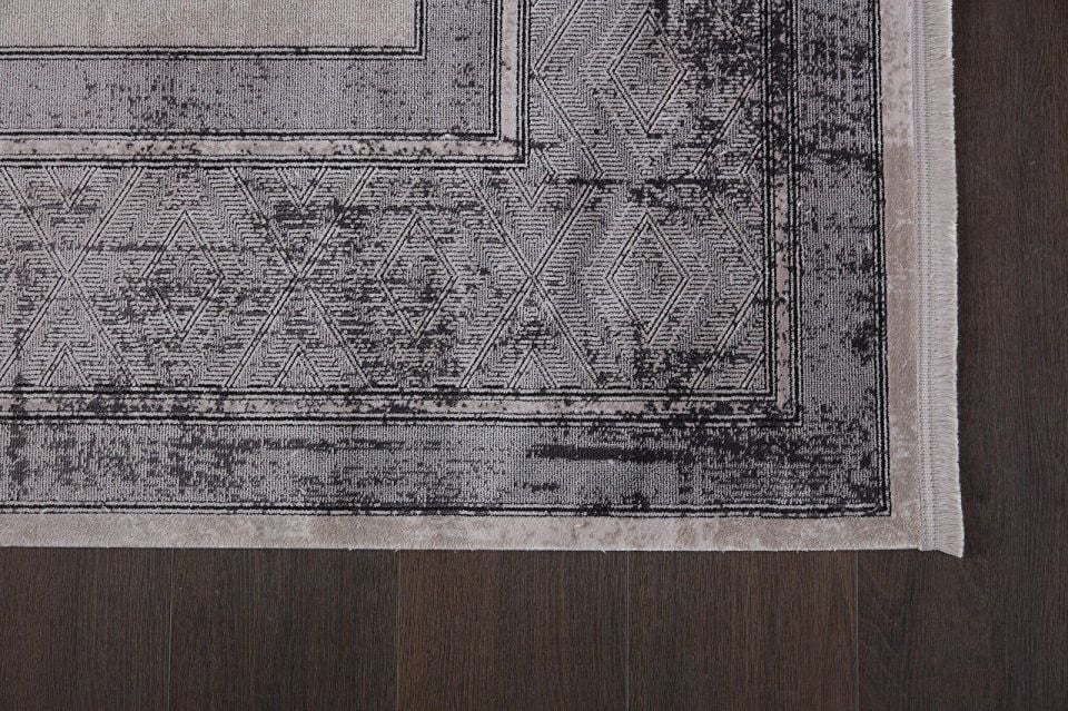 Gümüşsuyu Halı Black & Brown 13917 Gri