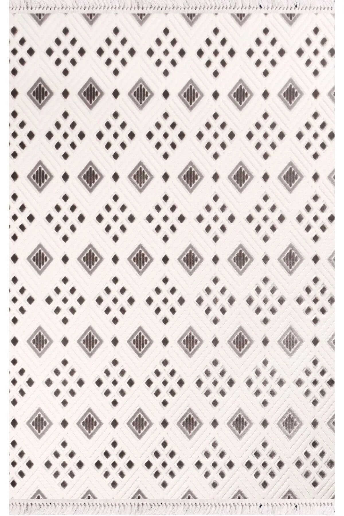 Nexus Halı Torino 1540A Gri Polyester Sisal İplik Saçaklı Modern Şık Dokuma Taban Halı