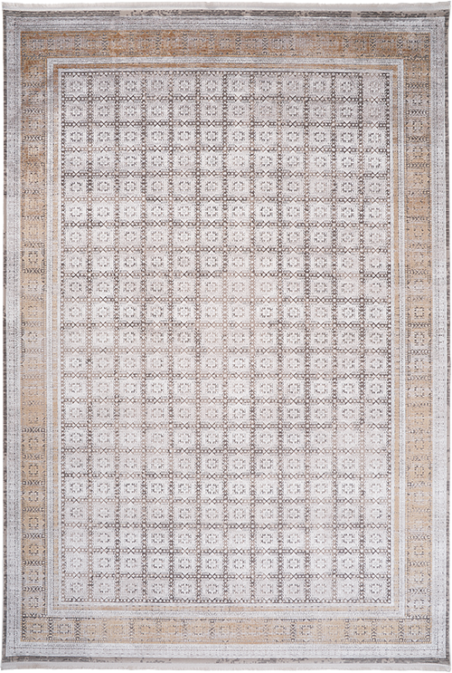 Dolce Vita Halı Prime 8307 Prisma Viskon Çerçeveli Yüksek Kalite Yumuşak Doku Şık Halı