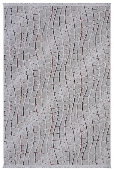 Luxess Halı Sunset 1171 Gri Polyester Yumuşak Dokulu Modern Şık Yolluk