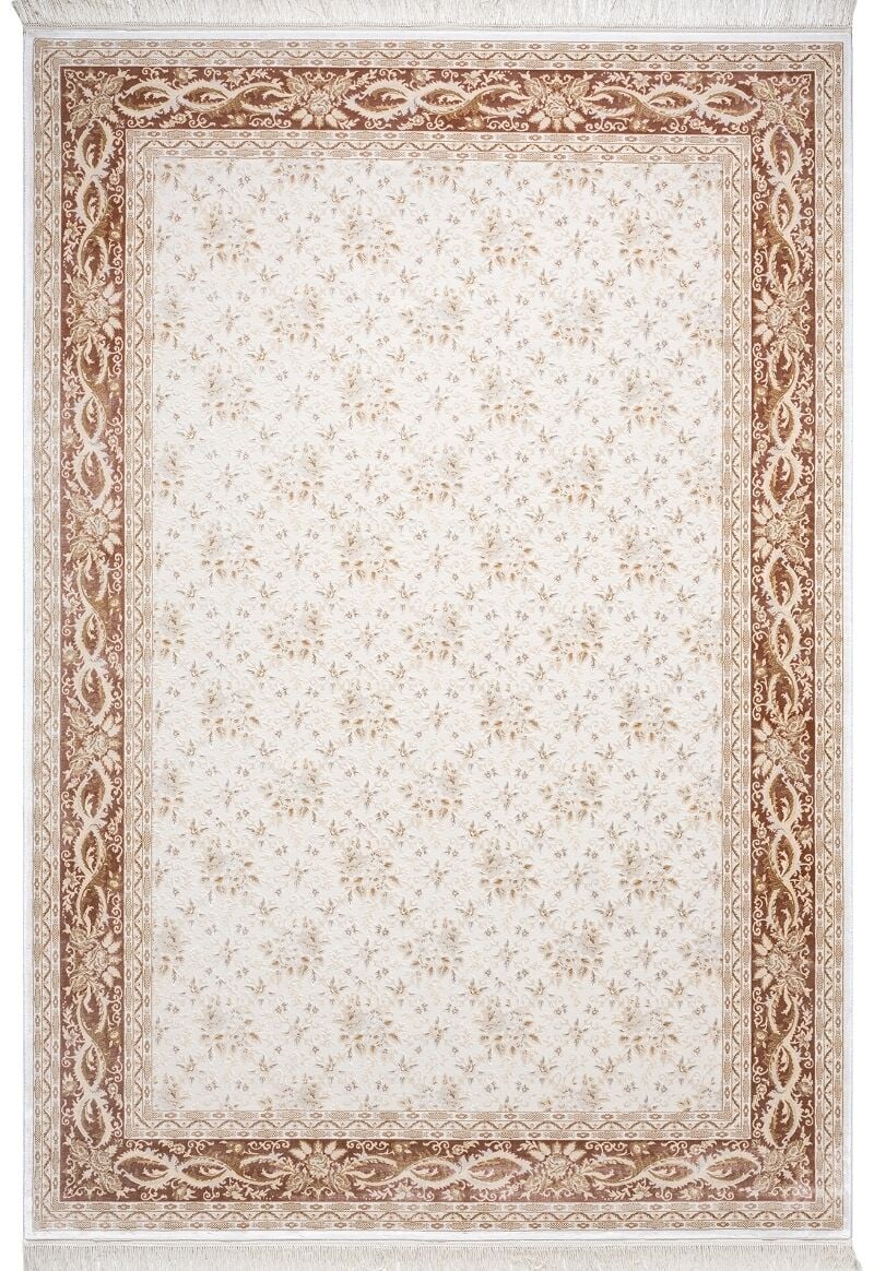 Elexus Halı Amor 4035 Krem Kahve Yüksek Kalite Modern Şık Halı