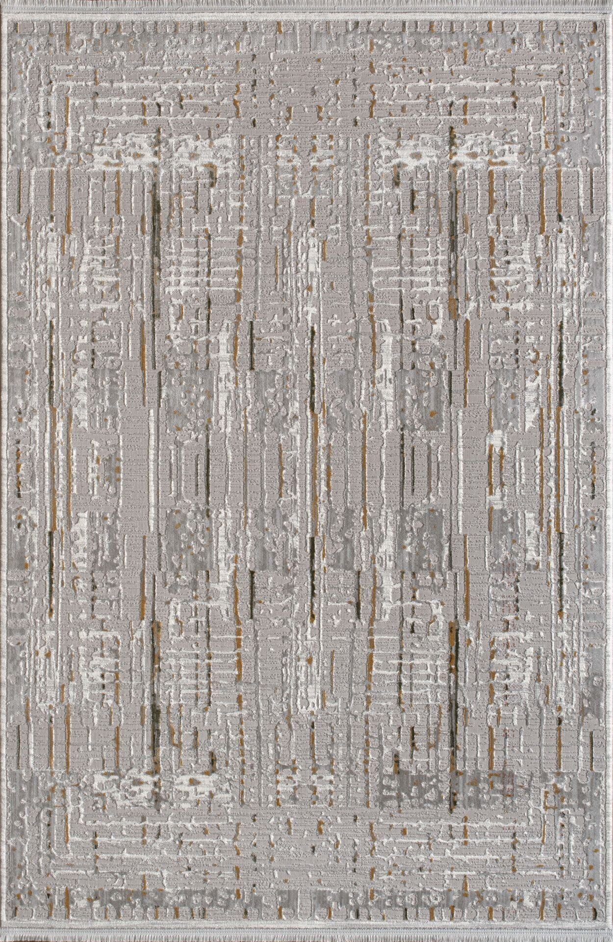 Artemis Halı Serena 03366C Gri Gold Polyester Modern Şık Yumuşak Dokulu Oturma Odası ve Salon Halısı