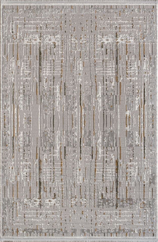 Artemis Halı Serena 03366C Gri Gold Polyester Modern Şık Yumuşak Dokulu Oturma Odası ve Salon Halısı