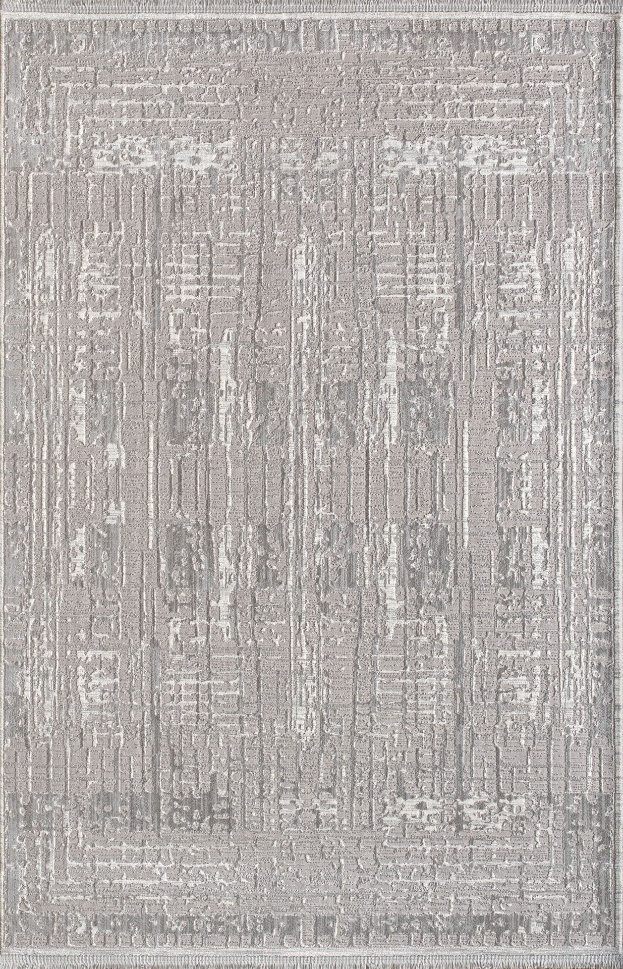 Artemis Halı Serena 03366B Krem Gri Polyester Modern Şık Yumuşak Dokulu Oturma Odası ve Salon Halısı