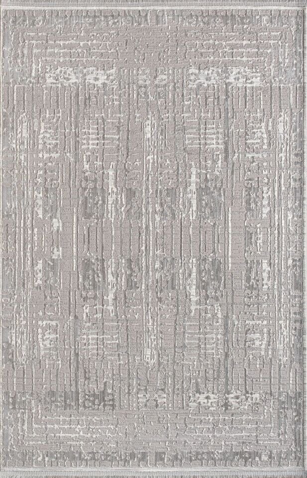 Artemis Halı Serena 03366B Krem Gri Polyester Modern Şık Yumuşak Dokulu Oturma Odası ve Salon Halısı