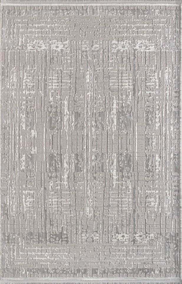 Artemis Halı Serena 03366B Krem Gri Polyester Modern Şık Yumuşak Dokulu Oturma Odası ve Salon Halısı