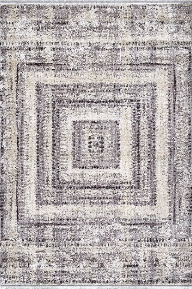 Royal Halı Elite QE08A Gri Yumuşak Dokulu Modern Çizgili Yüksek Kaliteli Makine Dokuması Halı