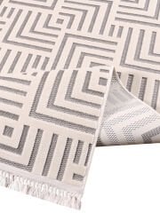 Nexus Halı Torino 4005A Gri Polyester Sisal İplik Saçaklı Modern Şık Dokuma Taban Halı