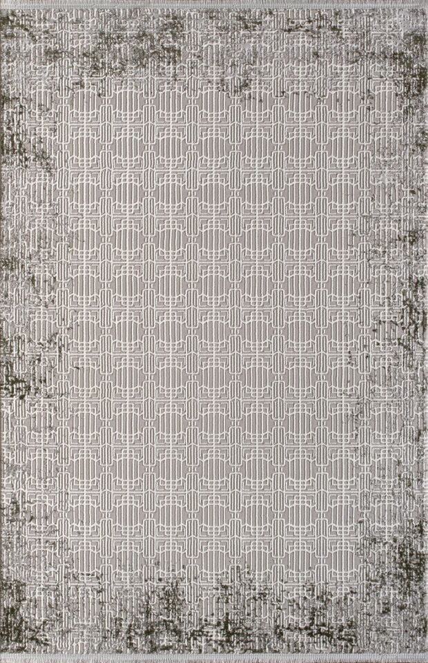 Artemis Halı Serena 03370B Gri Gold Polyester Modern Şık Yumuşak Dokulu Oturma Odası ve Salon Halısı