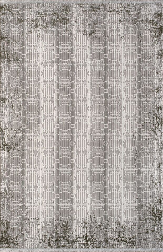 Artemis Halı Serena 03370B Gri Gold Polyester Modern Şık Yumuşak Dokulu Oturma Odası ve Salon Halısı