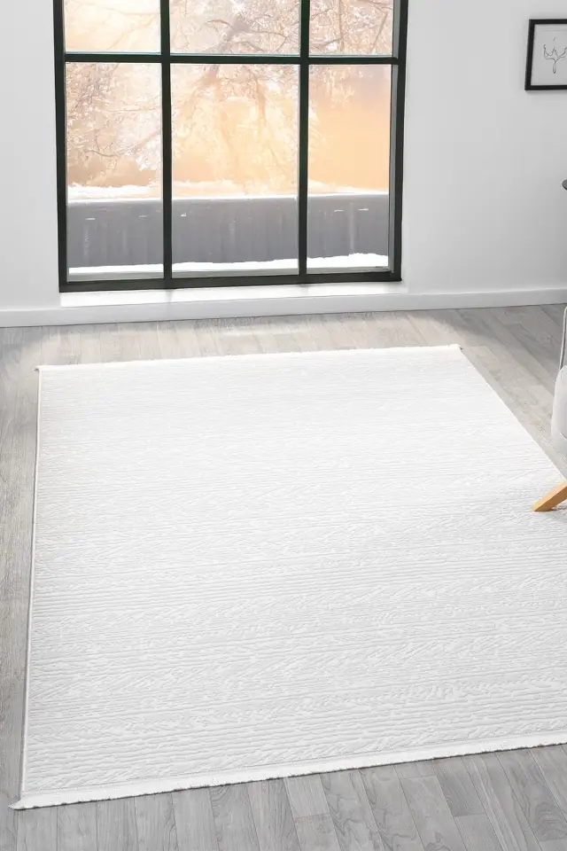 Seyran Halı Vista 5115 Krem Akrilik Yüksek Kaliteli Yumuşak Dokulu Şık Halı