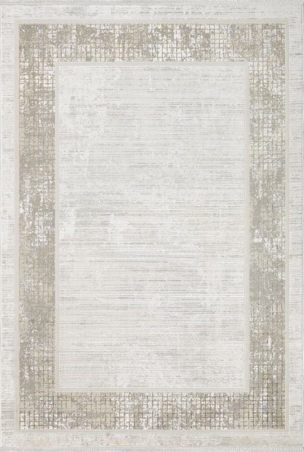 Sanat Halı Penta 3815 Gri Viskon Modern Salon ve Oturma Odası Halısı