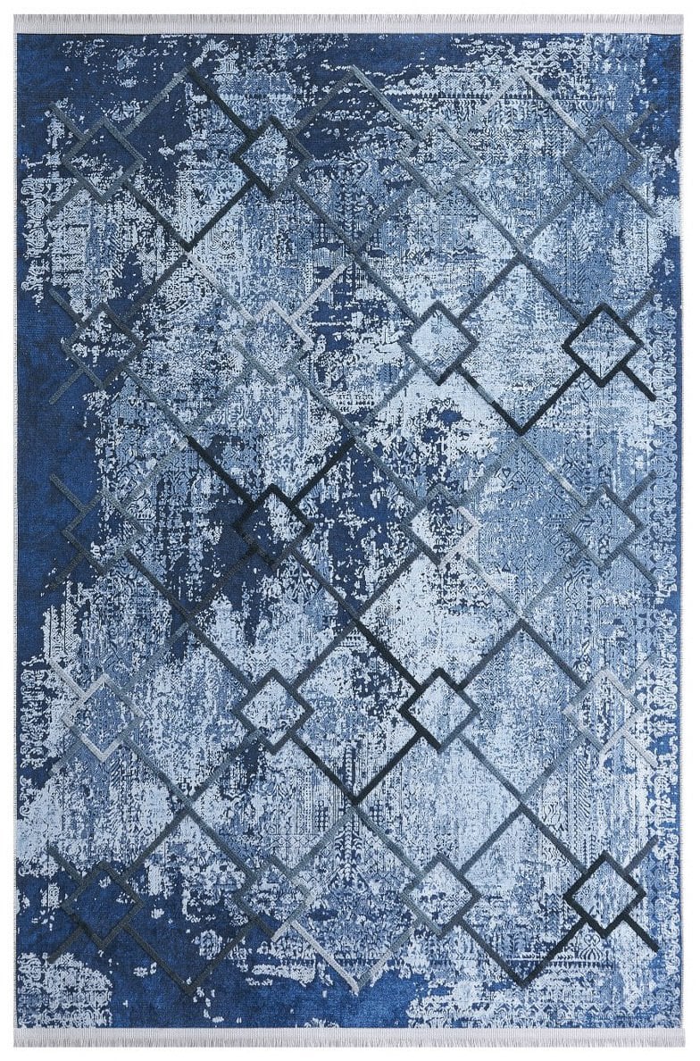 Louis Casa Halı Nakkaş 5028A Modern Saçaklı Kaymaz Taban Kilim