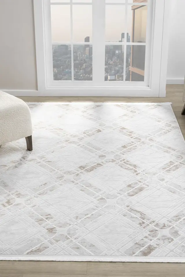 Seyran Halı Vista 5117 Kahve Akrilik Yüksek Kaliteli Yumuşak Dokulu Şık Halı