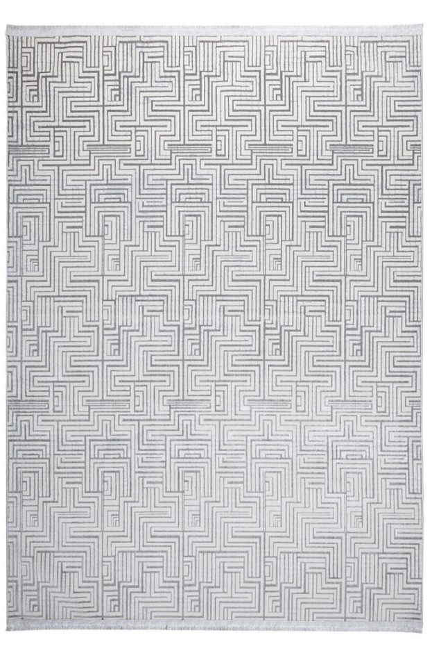 Louis Casa Yakamoz 10125 Gri Modern Saçaklı Halı