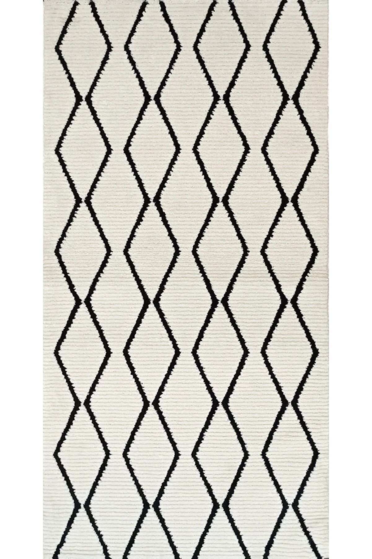 Nexus Halı Uomo 1066 Siyah Polyester İskandinav Tarz Modern Halı