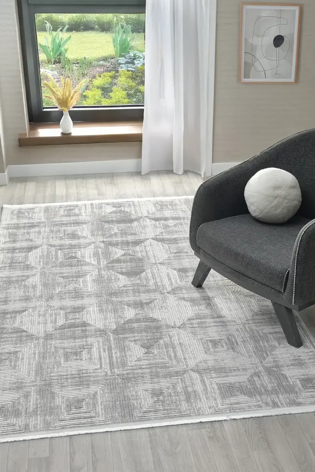 Seyran Halı Roma 422 Gri Yolluk