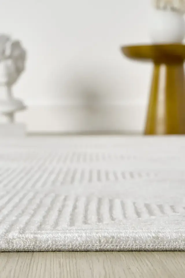 Seyran Halı Roma 414 Kemik Gri Yolluk