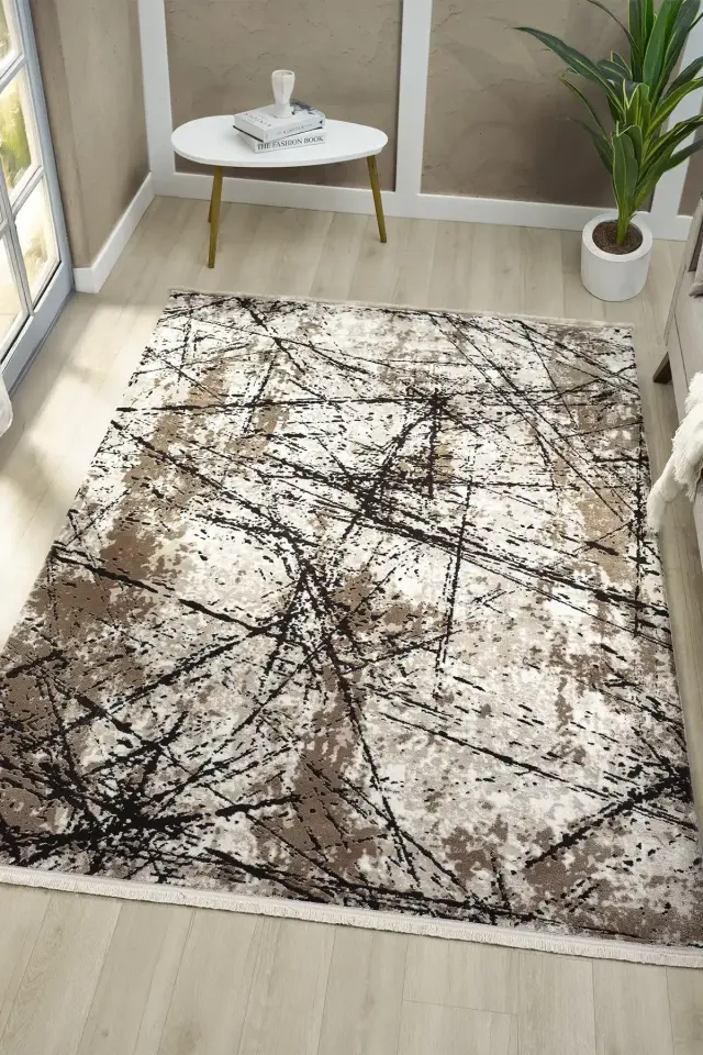 Seyran Halı Roma 413 Bej Siyah Yolluk