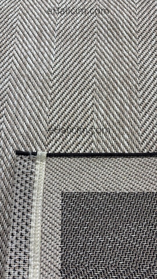 Luxess Halı Sisal Plus 1147 Bej Siyah Yüksek Kaliteli Modern Halı