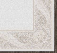 Artemis Halı Palace 8020A Krem Vizon Viskon Akrilik Çerçeveli Motifli Klasik Salon Halısı