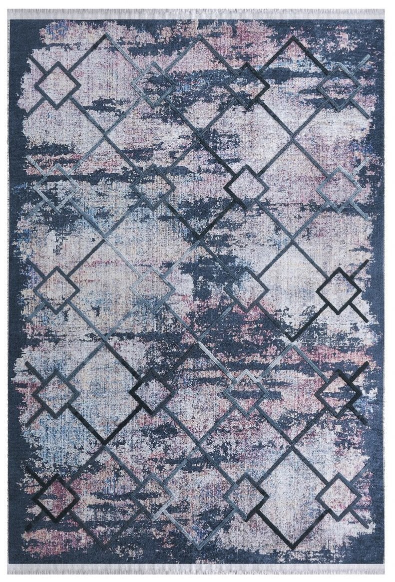 Louis Casa Halı Nakkaş 5031A Modern Saçaklı Kaymaz Taban Kilim