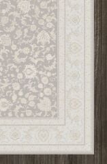 Artemis Halı Palace 8023A Krem Vizon Viskon Akrilik Çerçeveli Motifli Klasik Salon Halısı