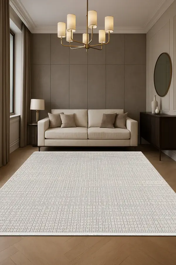 Atlas Halı Veranda RU04B Krem Gri Iskandinav Tarz Üst Kalite Halı