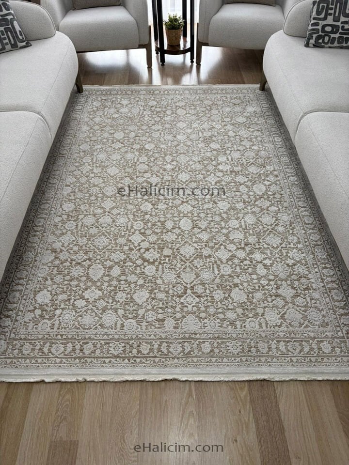 Elexus Halı Regina 4114 Yumuşak Dokulu Modern Oturma Odası ve Salon Halısı