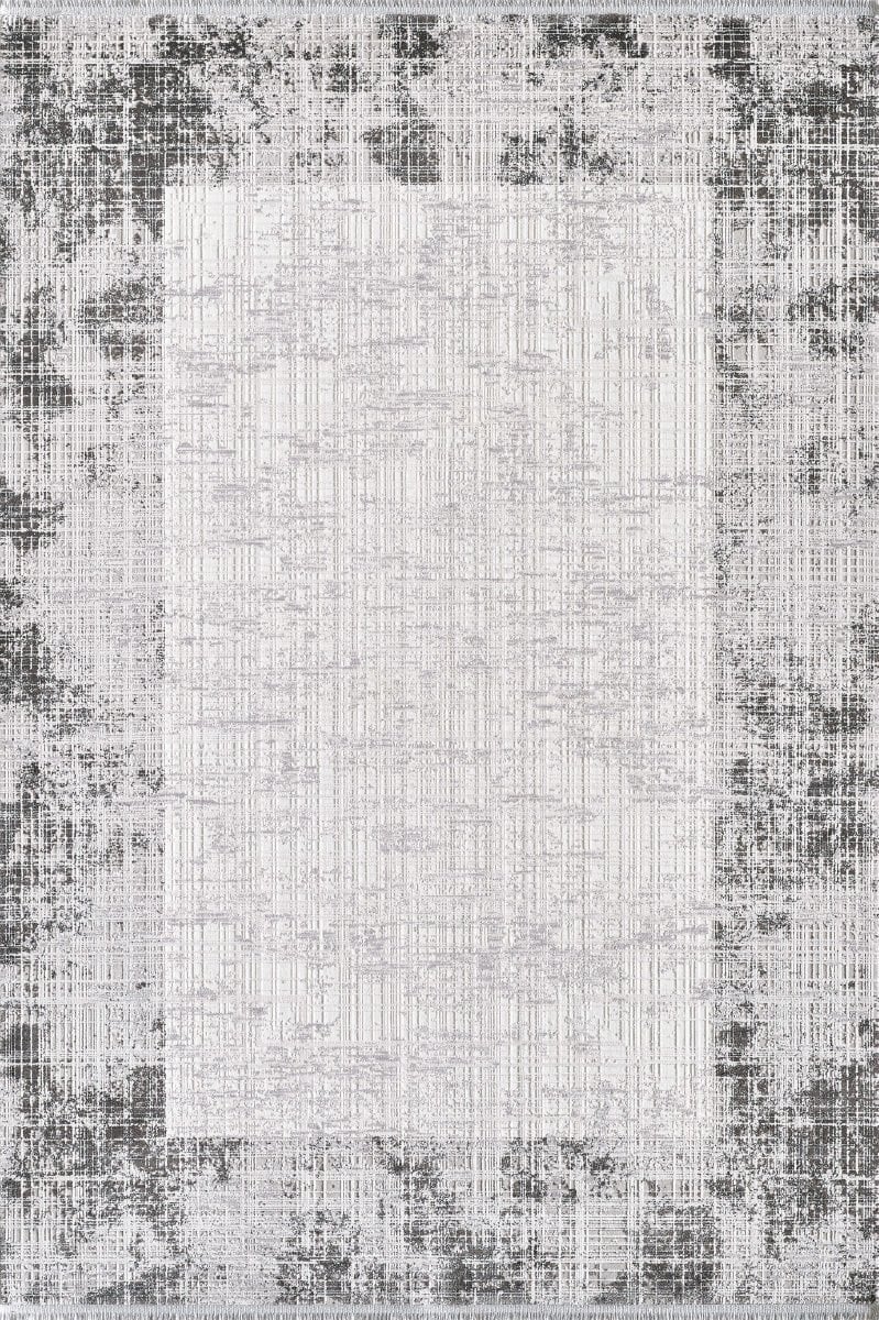 Royal Halı Mystic QM01D Gri Modern Desenli Akrilik Şık Makine Halısı