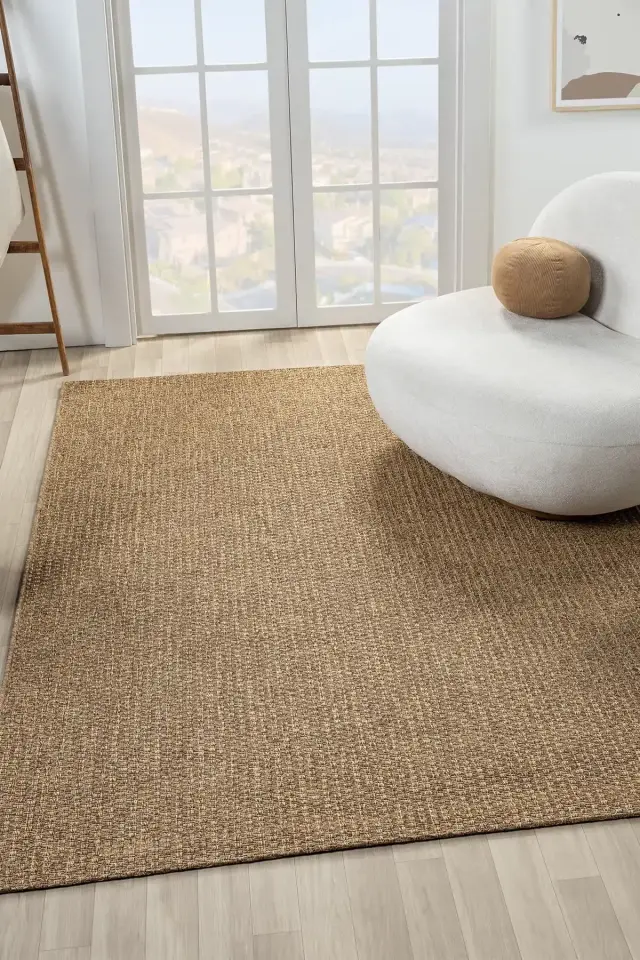 Seyran Halı Bombay 666 Kahve Kolay Temizlenen Hav Toz Vermez Hasır Dokulu Sisal Yolluk