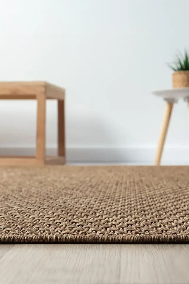 Seyran Halı Bombay 666 Kahve Kolay Temizlenen Hav Toz Vermez Hasır Dokulu Sisal Yolluk