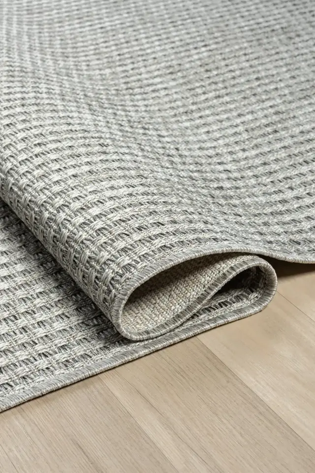 Seyran Halı Bombay 666 Gri Kolay Temizlenen Hav Toz Vermez Hasır Dokulu Sisal Yolluk