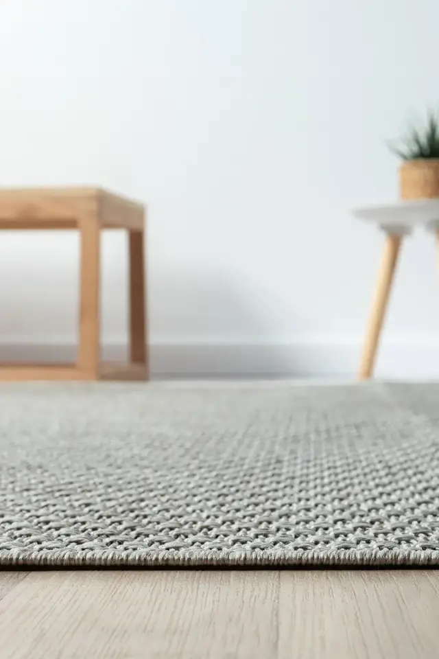 Seyran Halı Bombay 666 Gri Kolay Temizlenen Hav Toz Vermez Hasır Dokulu Sisal Yolluk