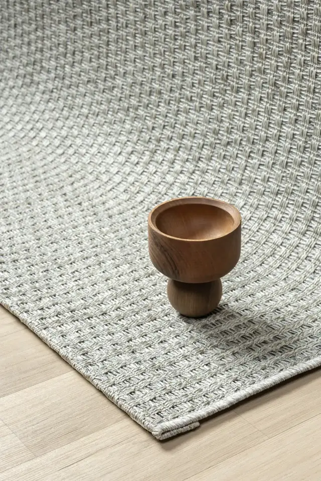 Seyran Halı Bombay 666 Gri Kolay Temizlenen Hav Toz Vermez Hasır Dokulu Sisal Yolluk