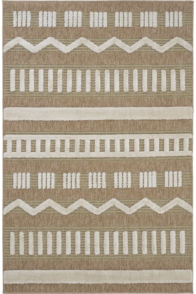 Seyran Halı Marakeş 676 Yeşil Kolay Temizlenen Hav Toz Vermez Etnik Yolluk