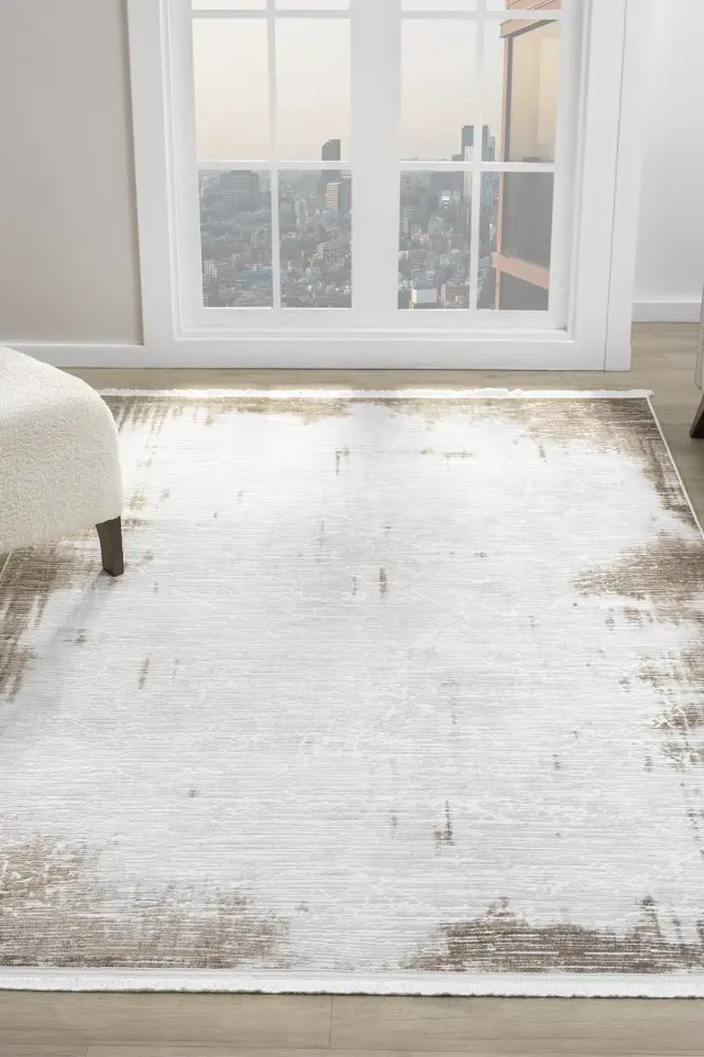 Seyran Halı Vista 5120 Kahve Akrilik Yüksek Kaliteli Yumuşak Dokulu Şık Halı