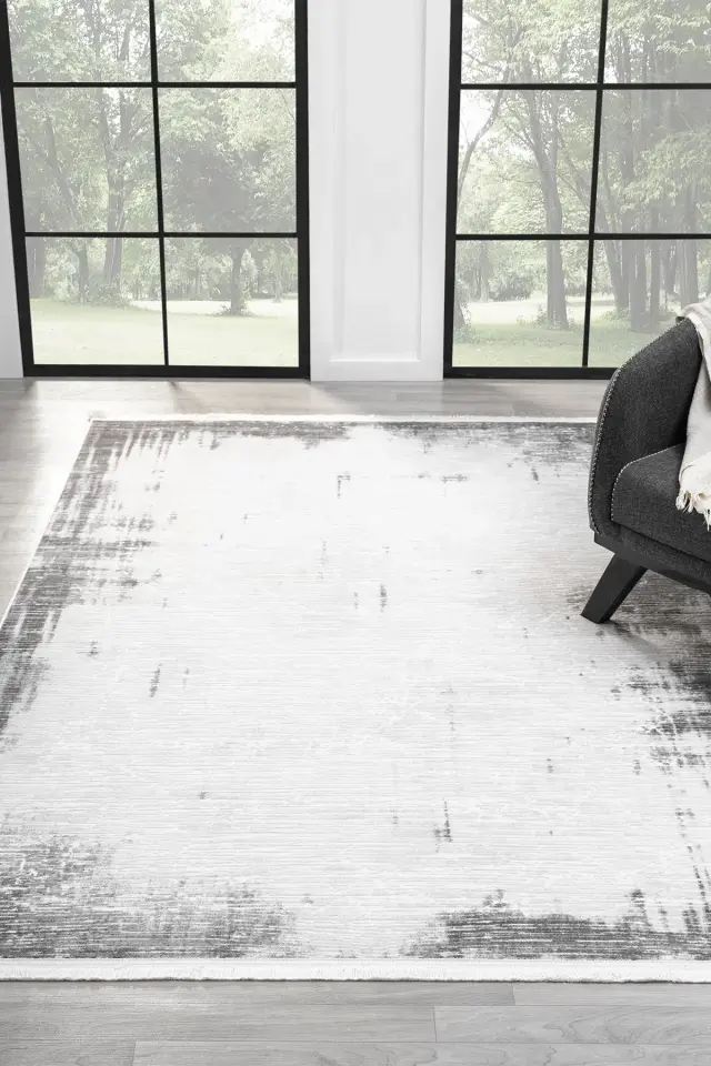 Seyran Halı Vista 5120 Gri Akrilik Yüksek Kaliteli Yumuşak Dokulu Şık Halı