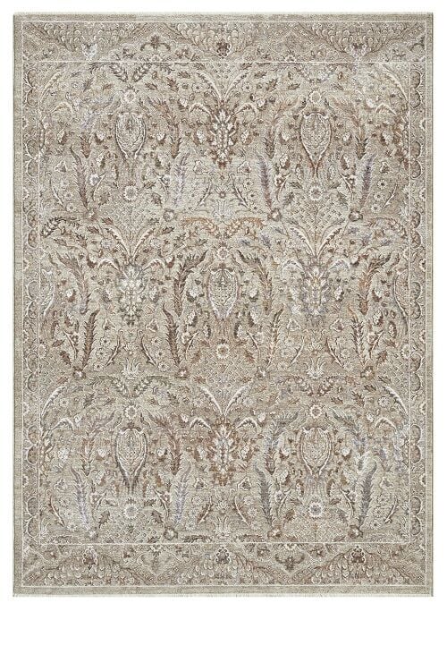 Seyran Halı Monde Bej 804 Etnik Desen Dokuma Taban Polyester Klasik Şık Halı