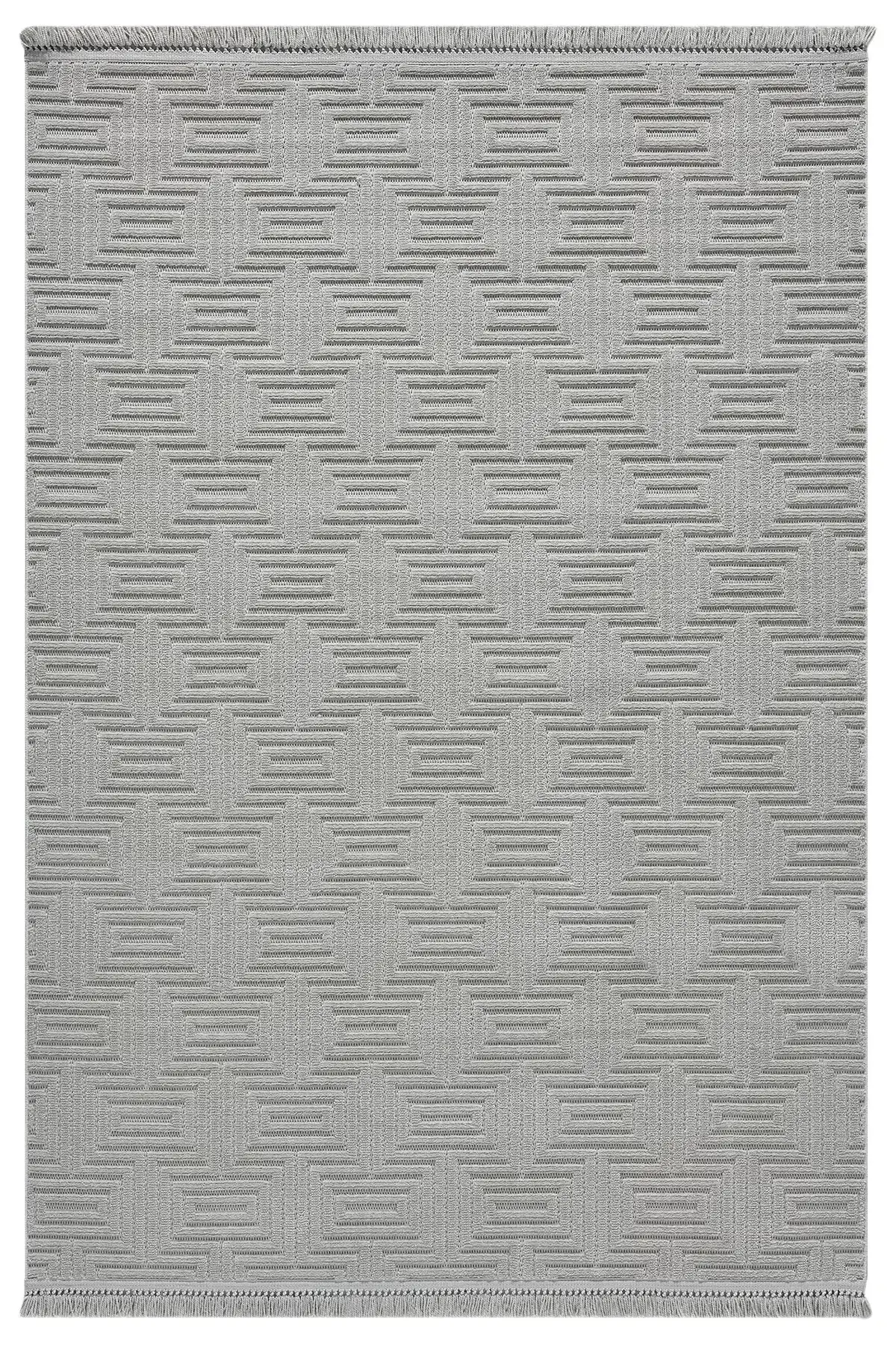 Seyran Halı Ruby 1550 Gri Kolay Temizlenen Hav Toz Vermez Etnik Yolluk