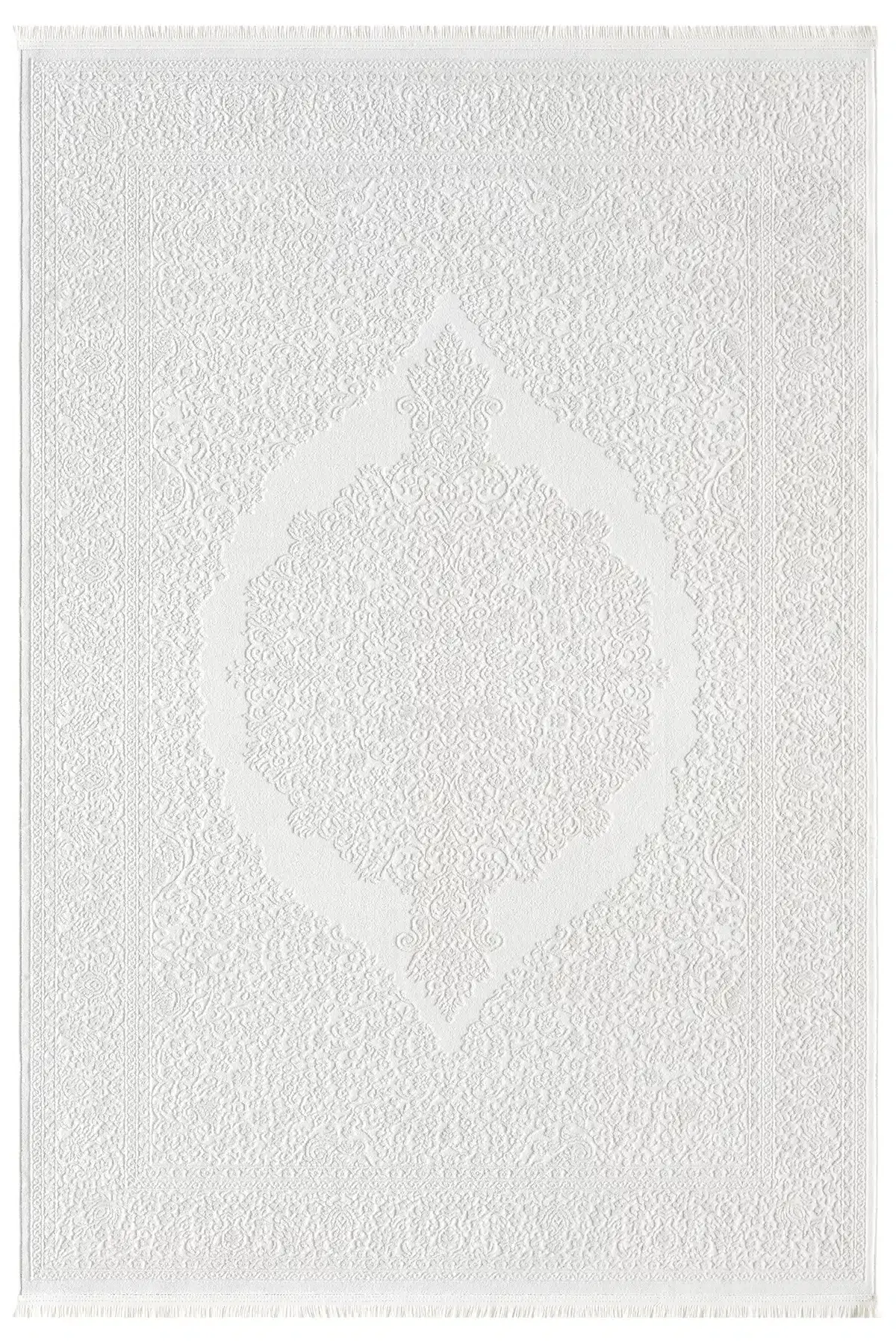 Seyran Halı Vista 5121 Krem Akrilik Çerçeveli Yumuşak Dokulu Şık Halı