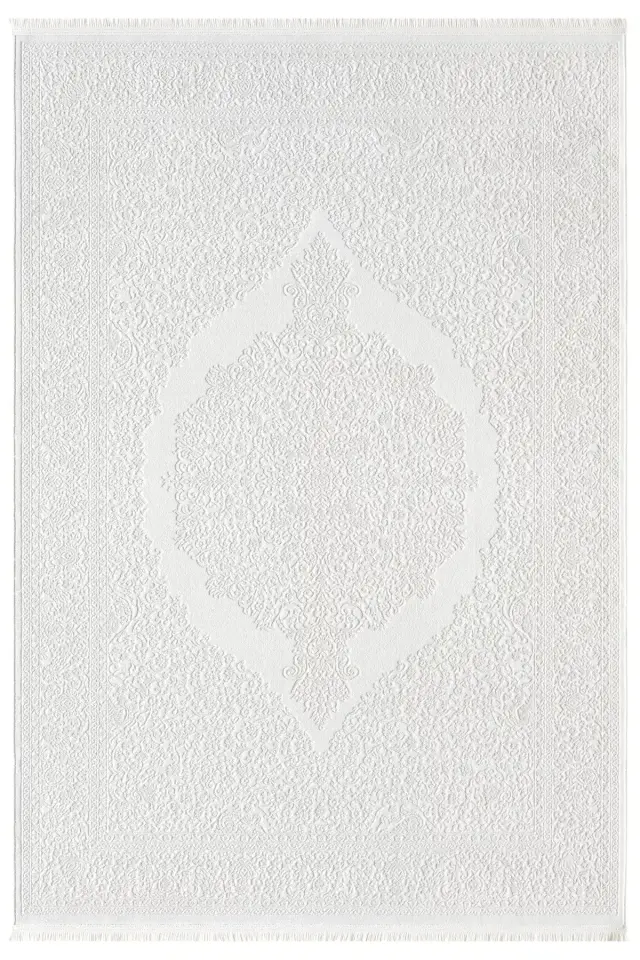 Seyran Halı Vista 5121 Krem Akrilik Çerçeveli Yumuşak Dokulu Şık Halı