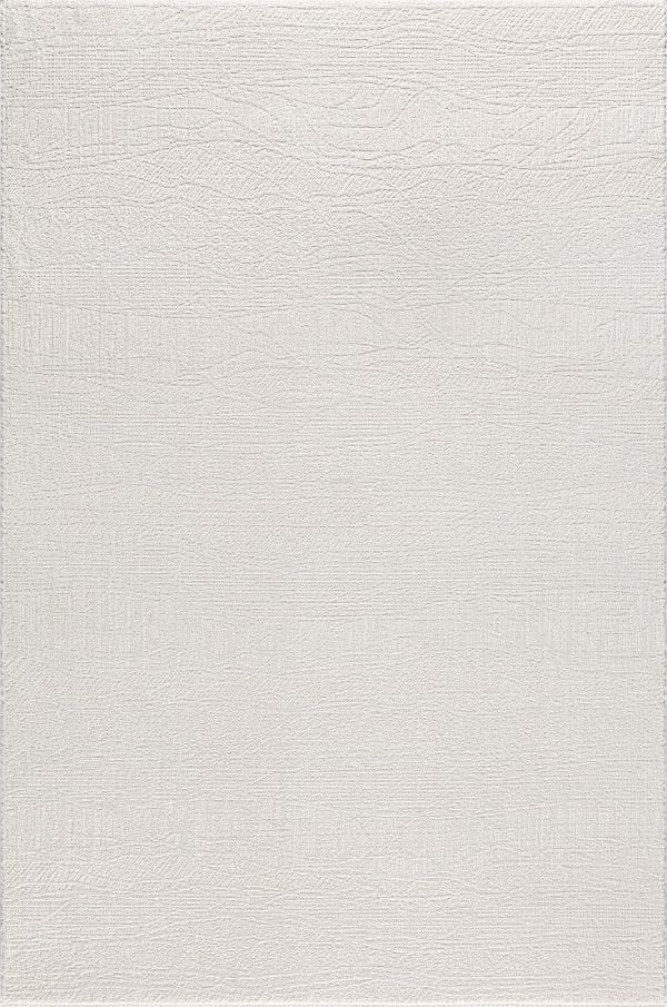Sanat Halı Hera 3598 Beyaz Polyester Yüksek Kaliteli Modern Halı