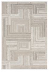 Seyran Halı Gusto 902 Bej Polyester Dokuma Taban Saçaklı Modern Halı