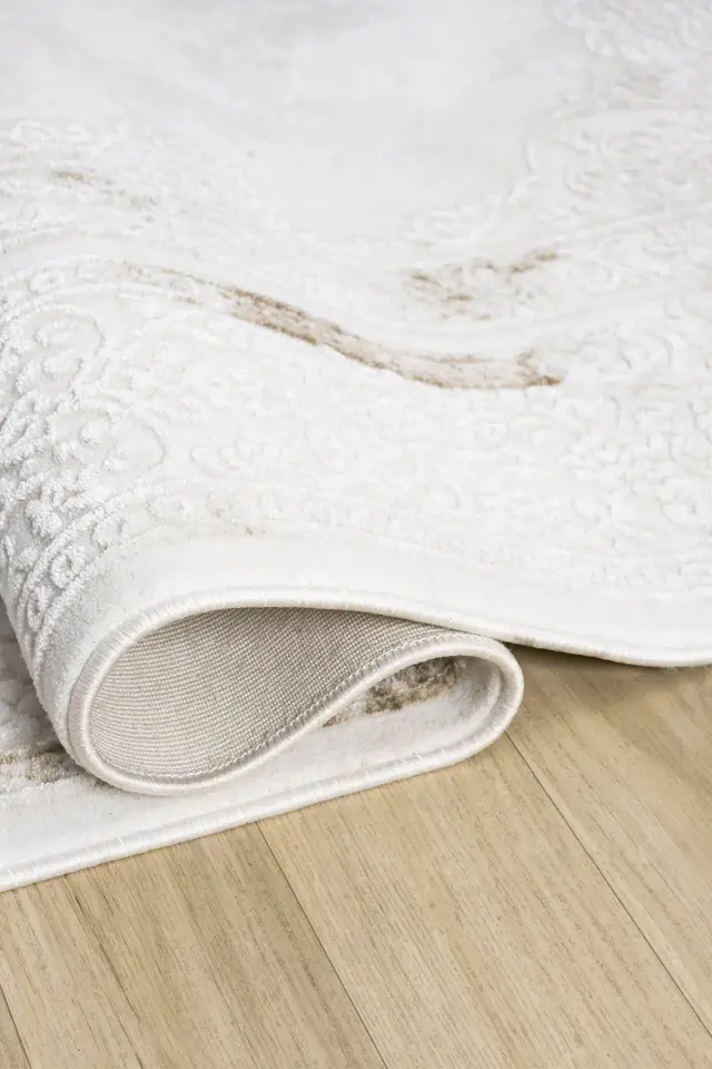 Seyran Halı Vista 5122 Kahve Akrilik Çerçeveli Yumuşak Dokulu Şık Halı