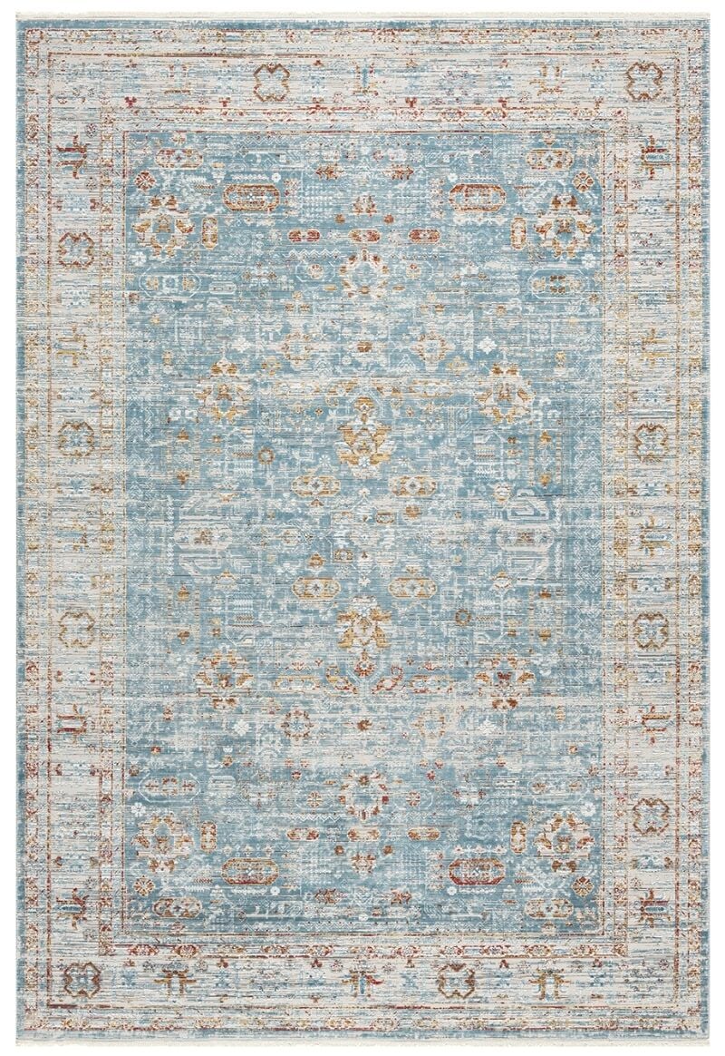 Elexus Halı Azur 4119 Mavi Yüksek Kalite Yumuşak Doku Modern Desenli Şık Halı